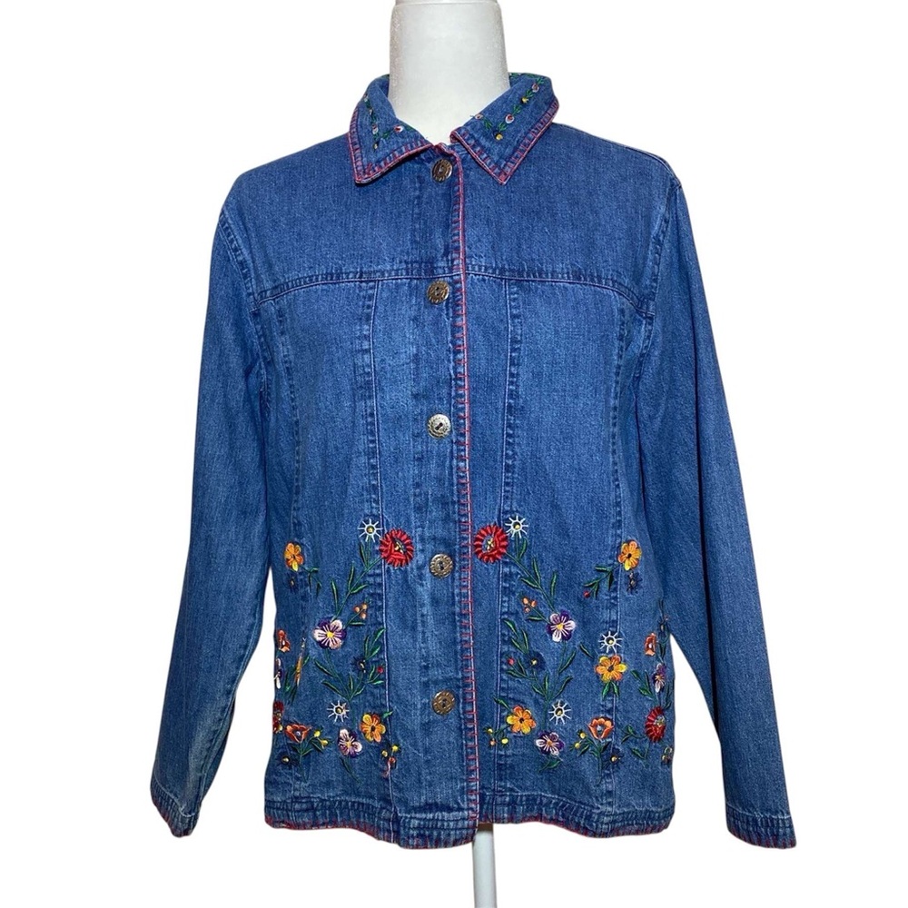 Bobbie Brooks Button Down Denim Jacket